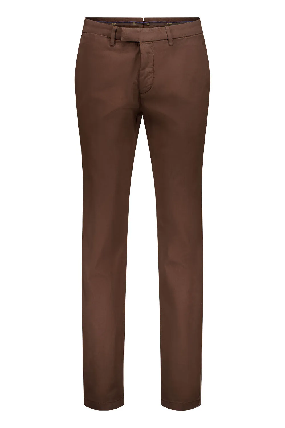 Brushed Cotton Trousers - Brown