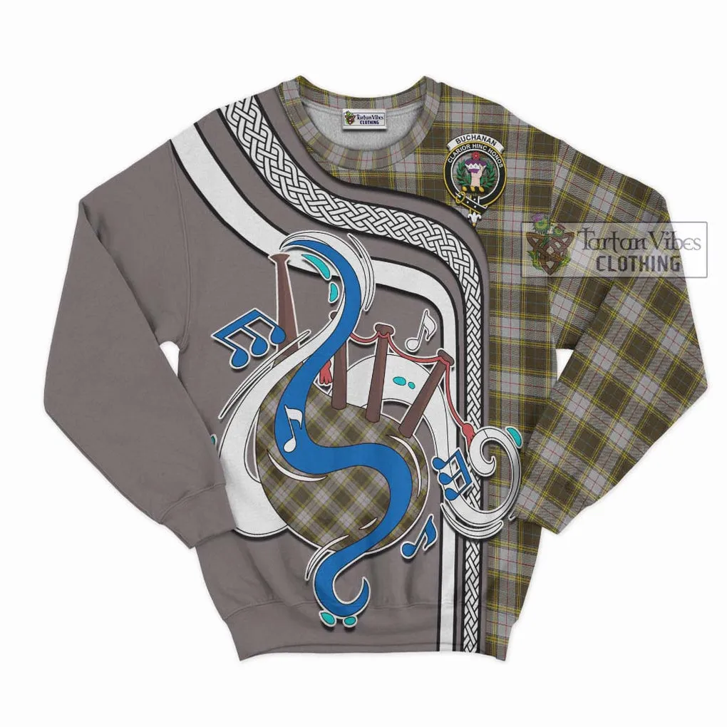 Buchanan Dress Tartan Sweatshirt with Epic Bagpipe Style