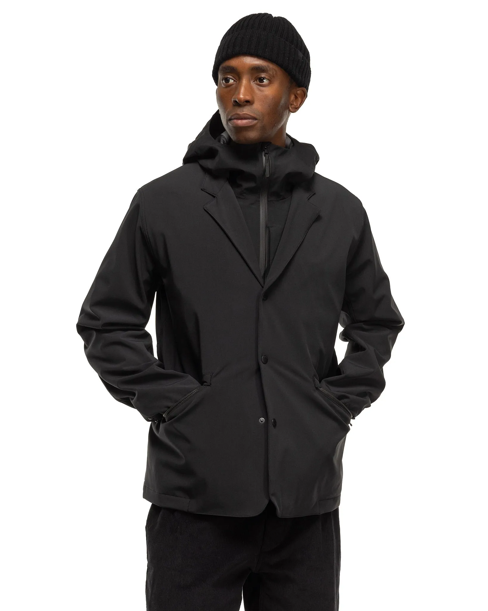 Bureau Jacket - GORE-TEX Windstopper® 3L Nylon Black