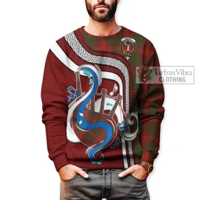 Burns Tartan Sweatshirt with Epic Bagpipe Style