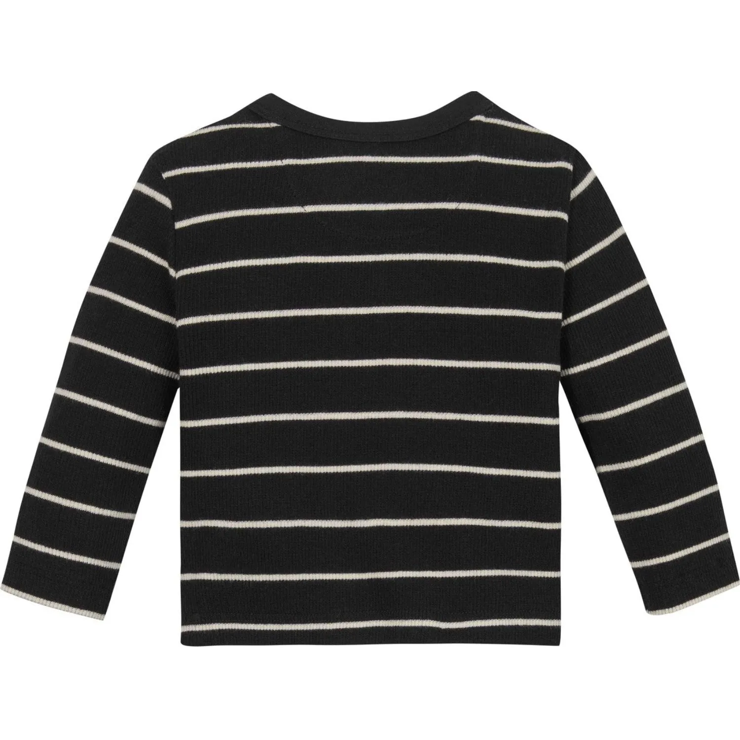 Calvin Klein Ck Black/ Whitecap Gray Stripe Rib Stripe Blouse