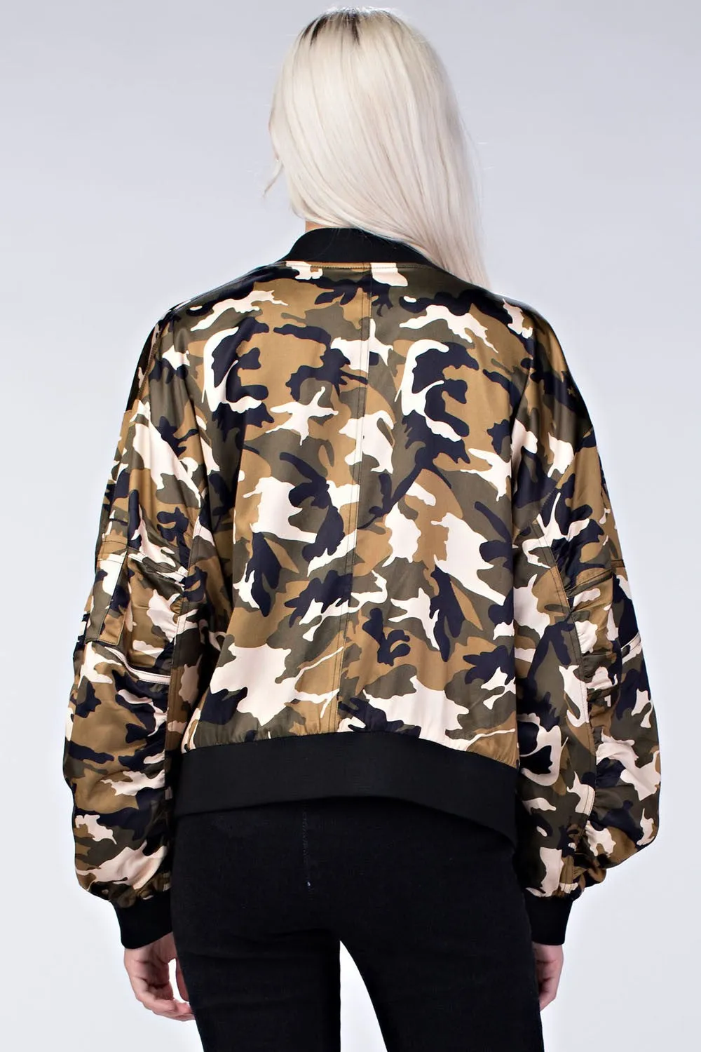 Camo Bomber Jacket