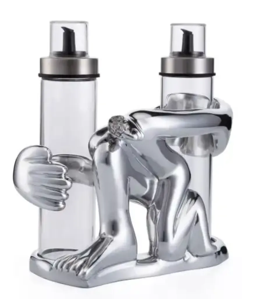 Carrol Boyes  OIL AND VINEGAR SET - hold fast!