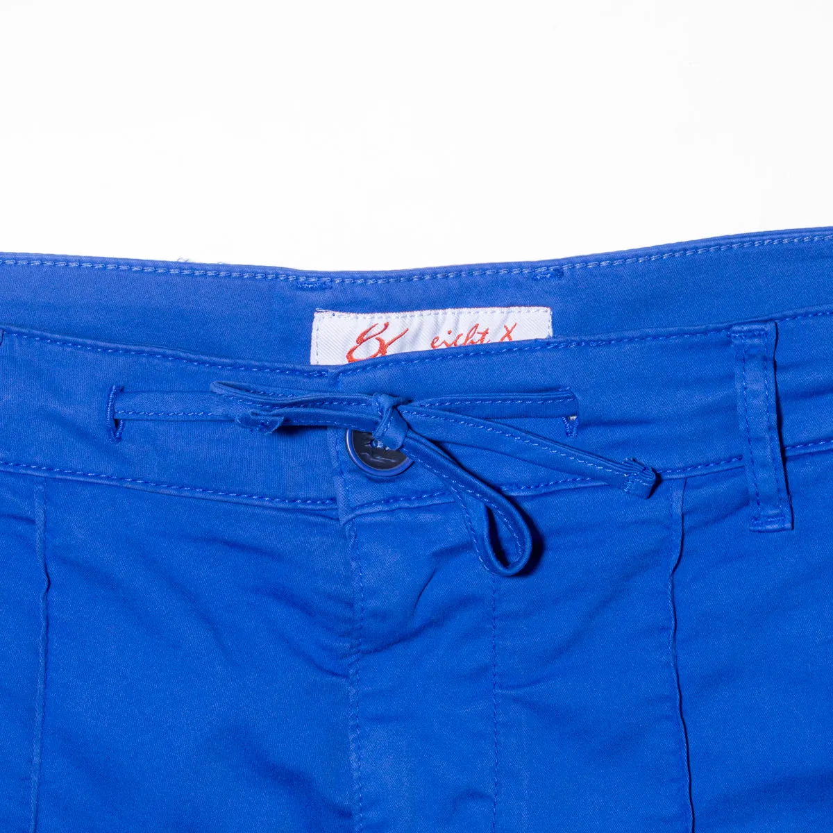 Chino Shorts w/ Drawstring Waist - Blue