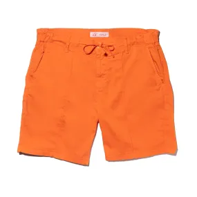 Chino Shorts w/ Drawstring Waist - Orange