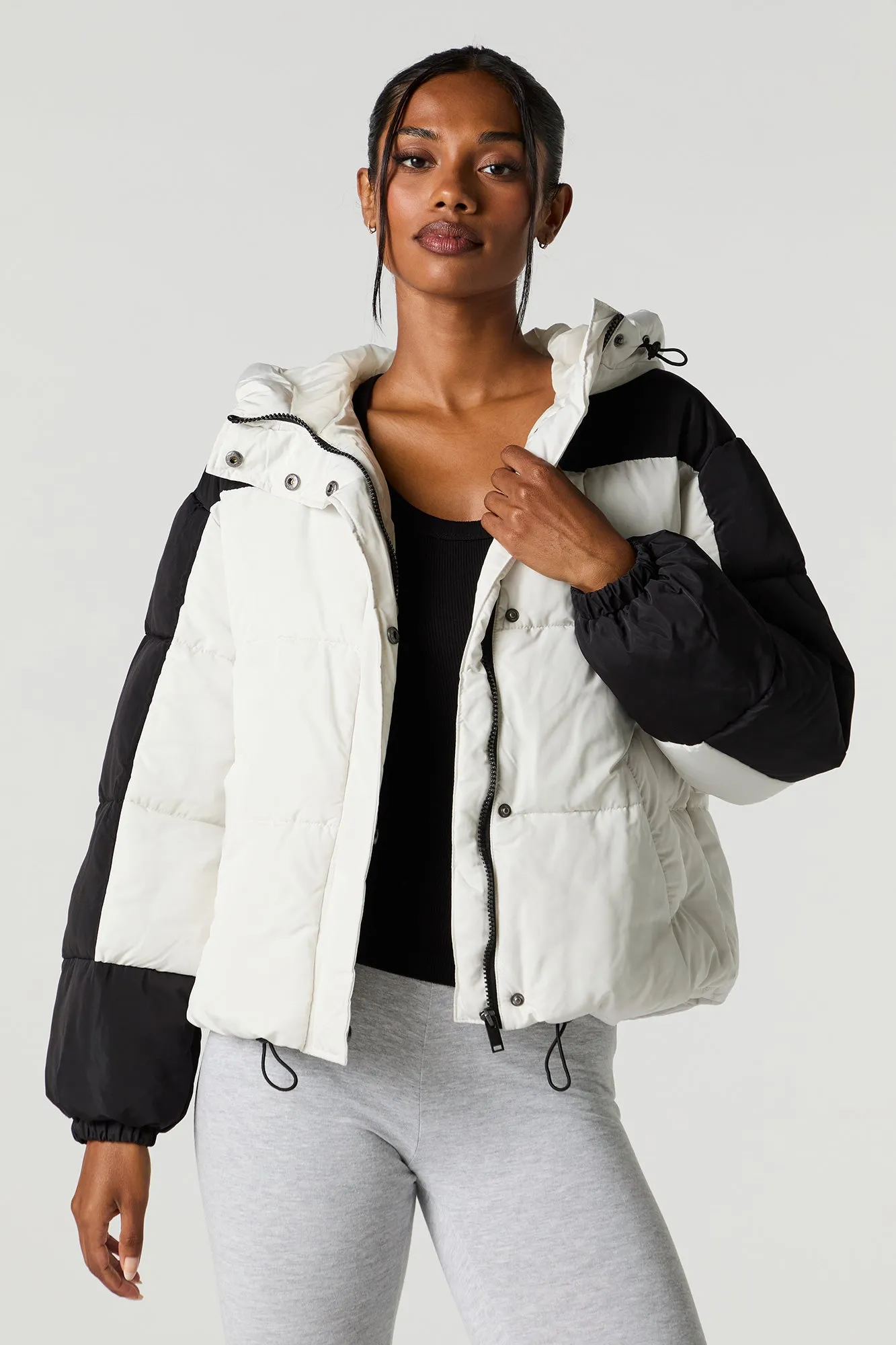 Colourblock Puffer Jacket