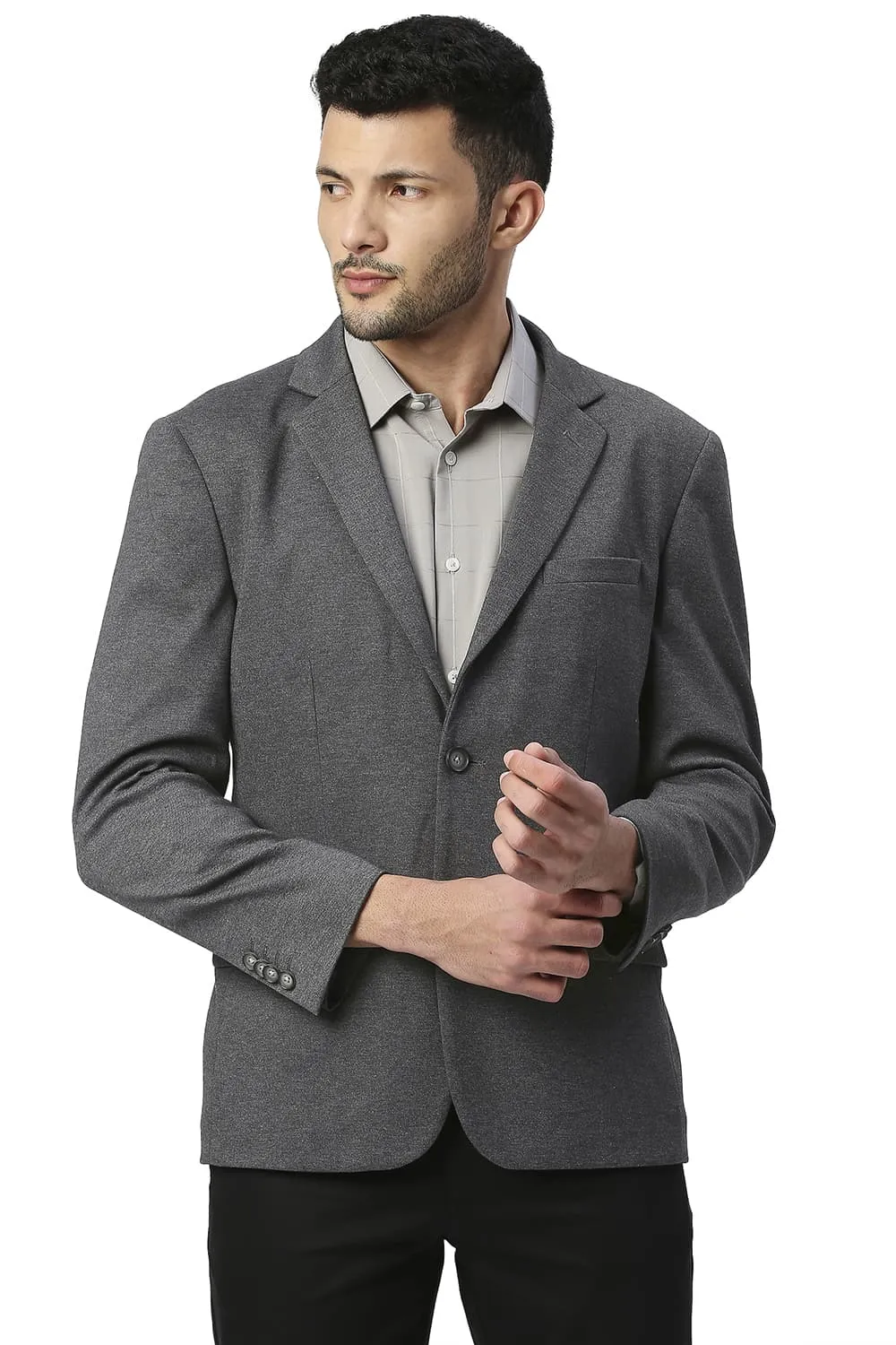 Comfort Fit Poly Rayon Stretch Knit Blazers