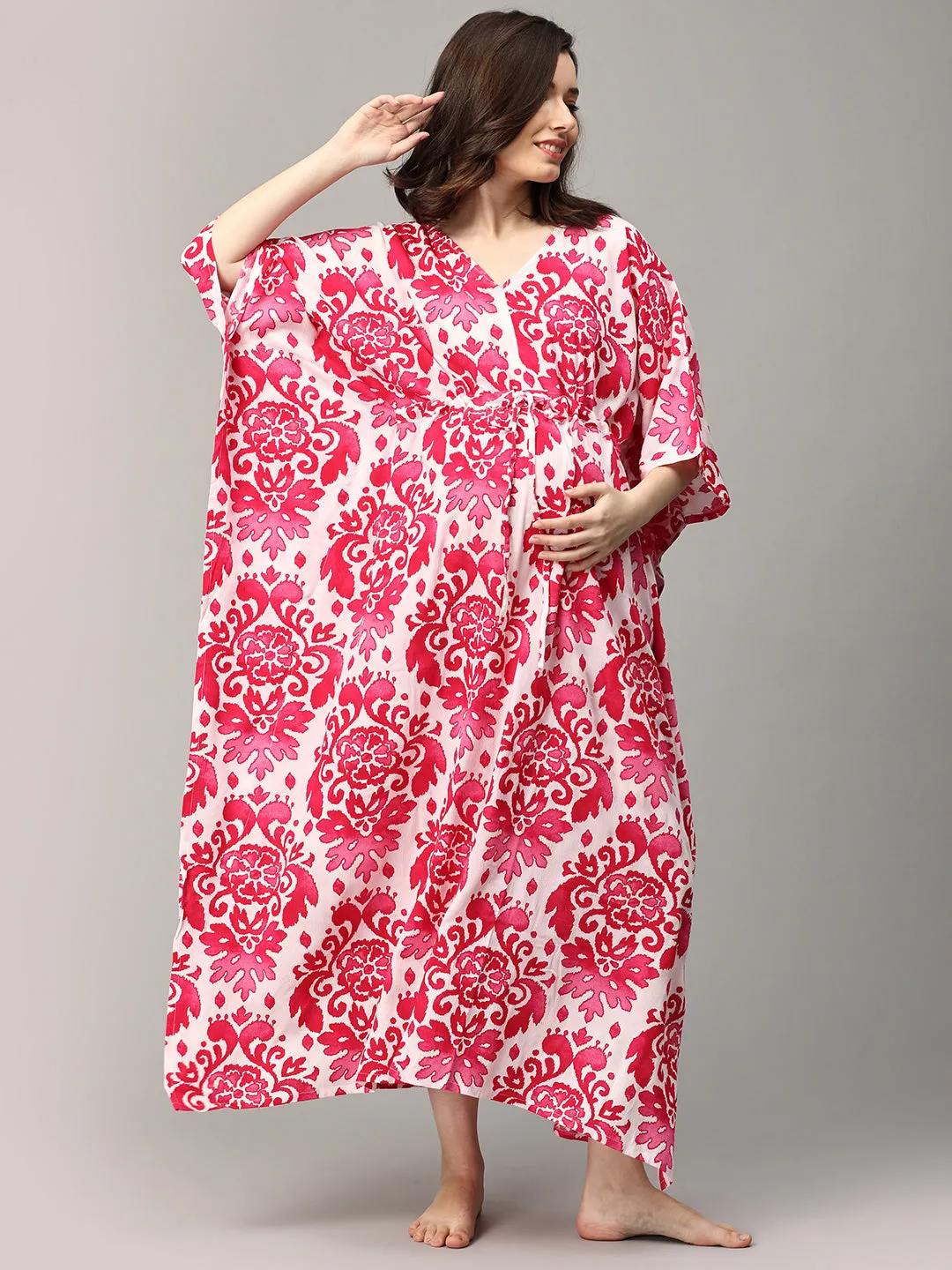 Cotton Candy Maternity and Nursing Kaftan Nighty