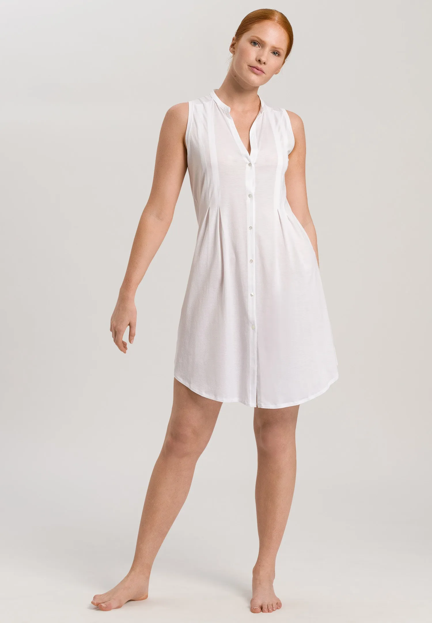 Cotton Deluxe Cotton Tank Sleep Shirt | White 77952-101