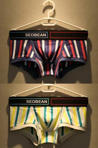 Cotton Striped 2Pcs Set Boxer