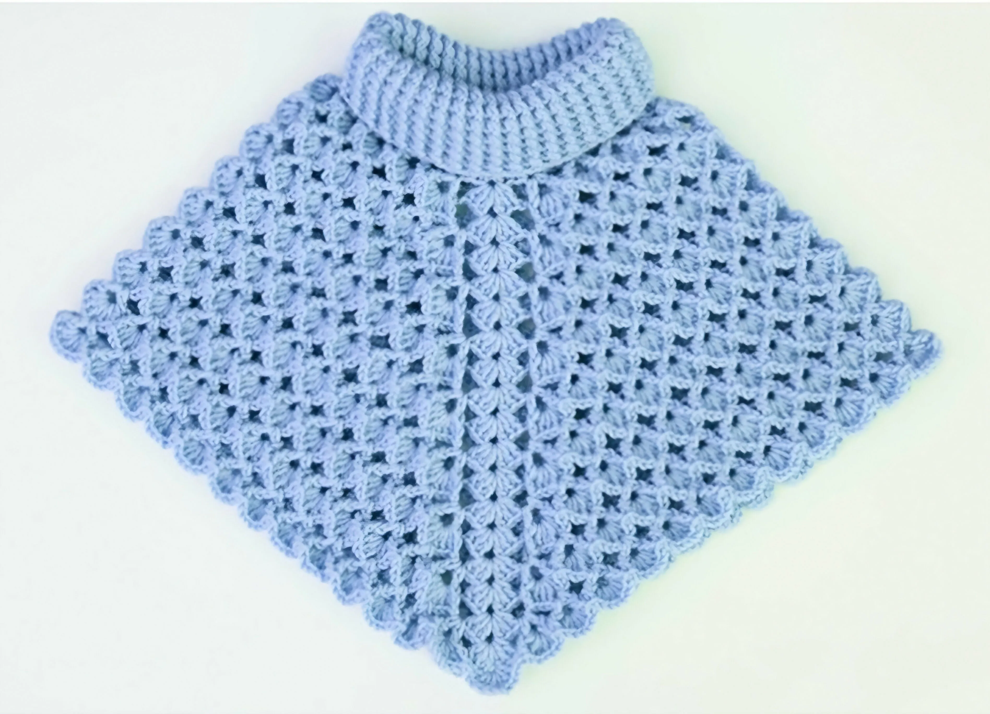 Crochet baby poncho