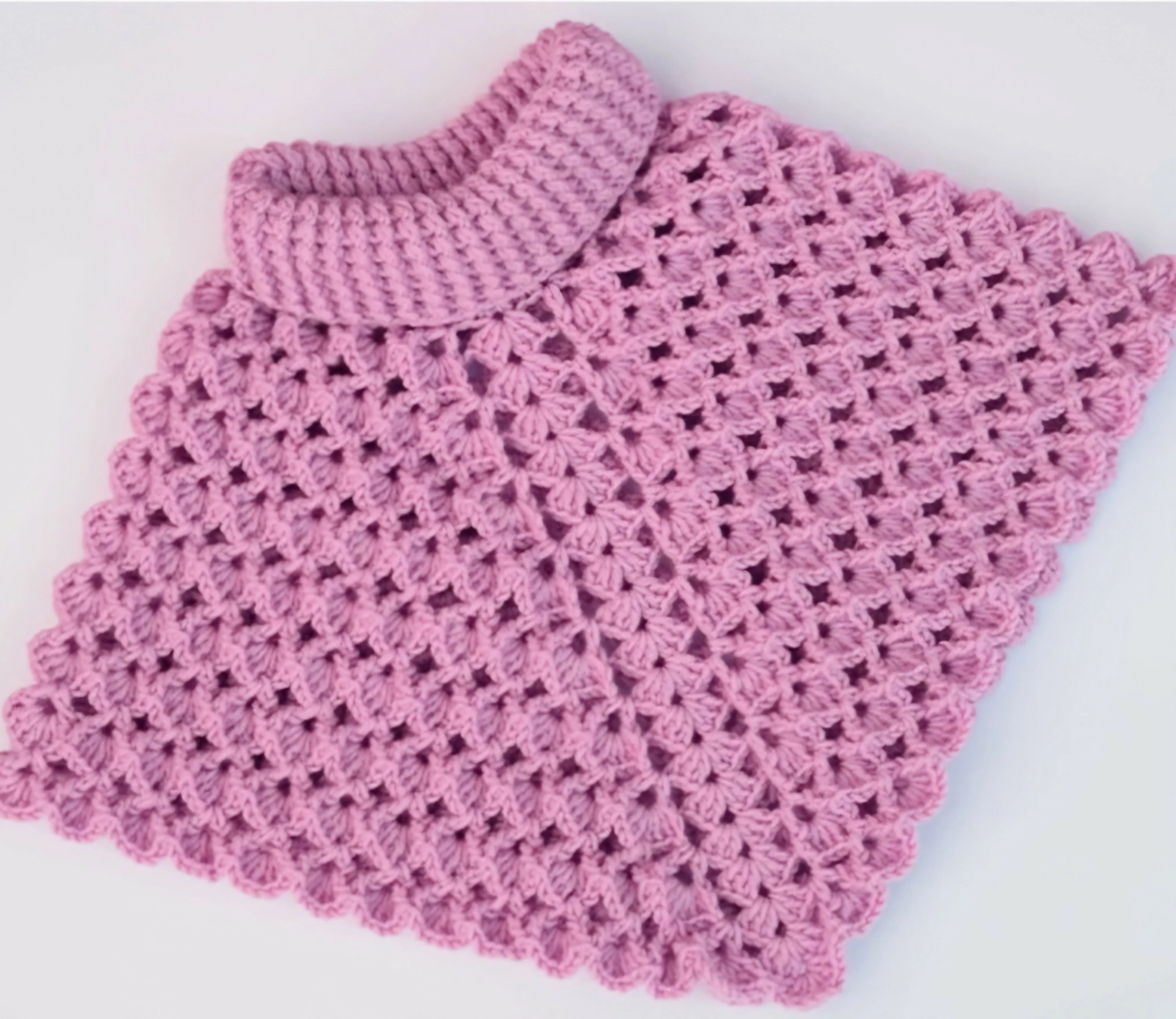 Crochet baby poncho