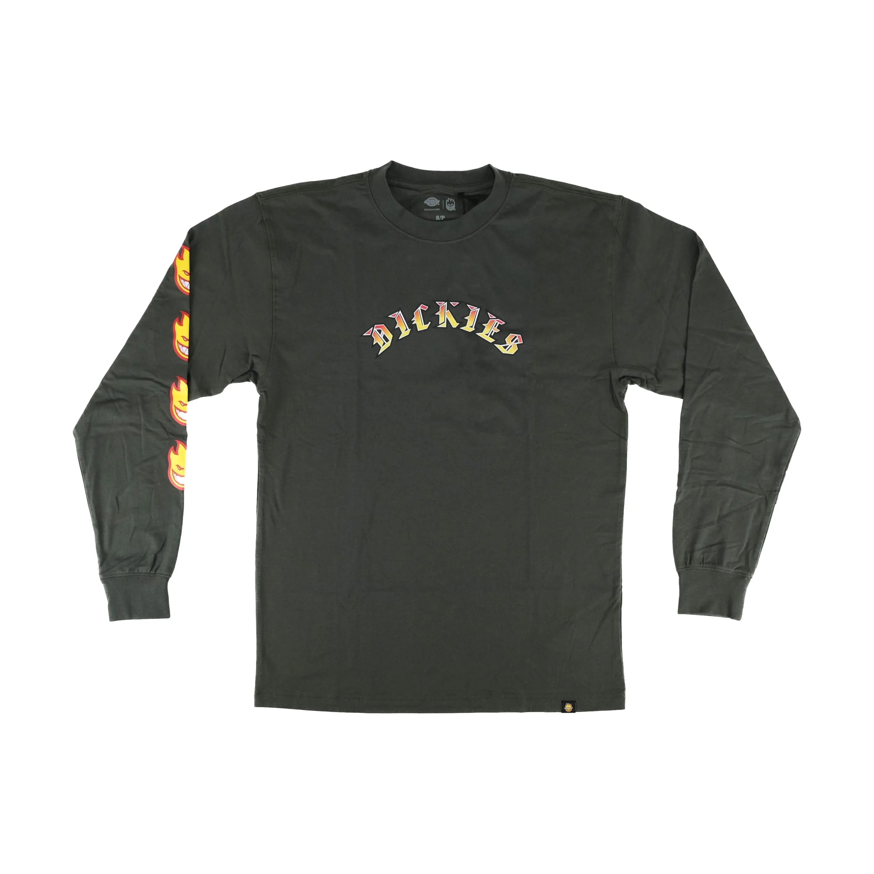 Dickies x Spitfire LS Graphic Tee Olive Green