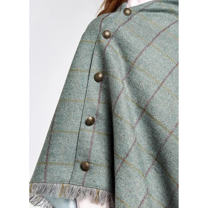 Dubarry Hazelwood Ladies Tweed Poncho - Sorrel