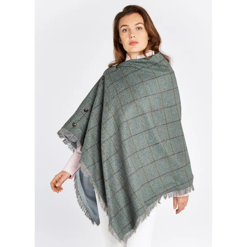 Dubarry Hazelwood Ladies Tweed Poncho - Sorrel