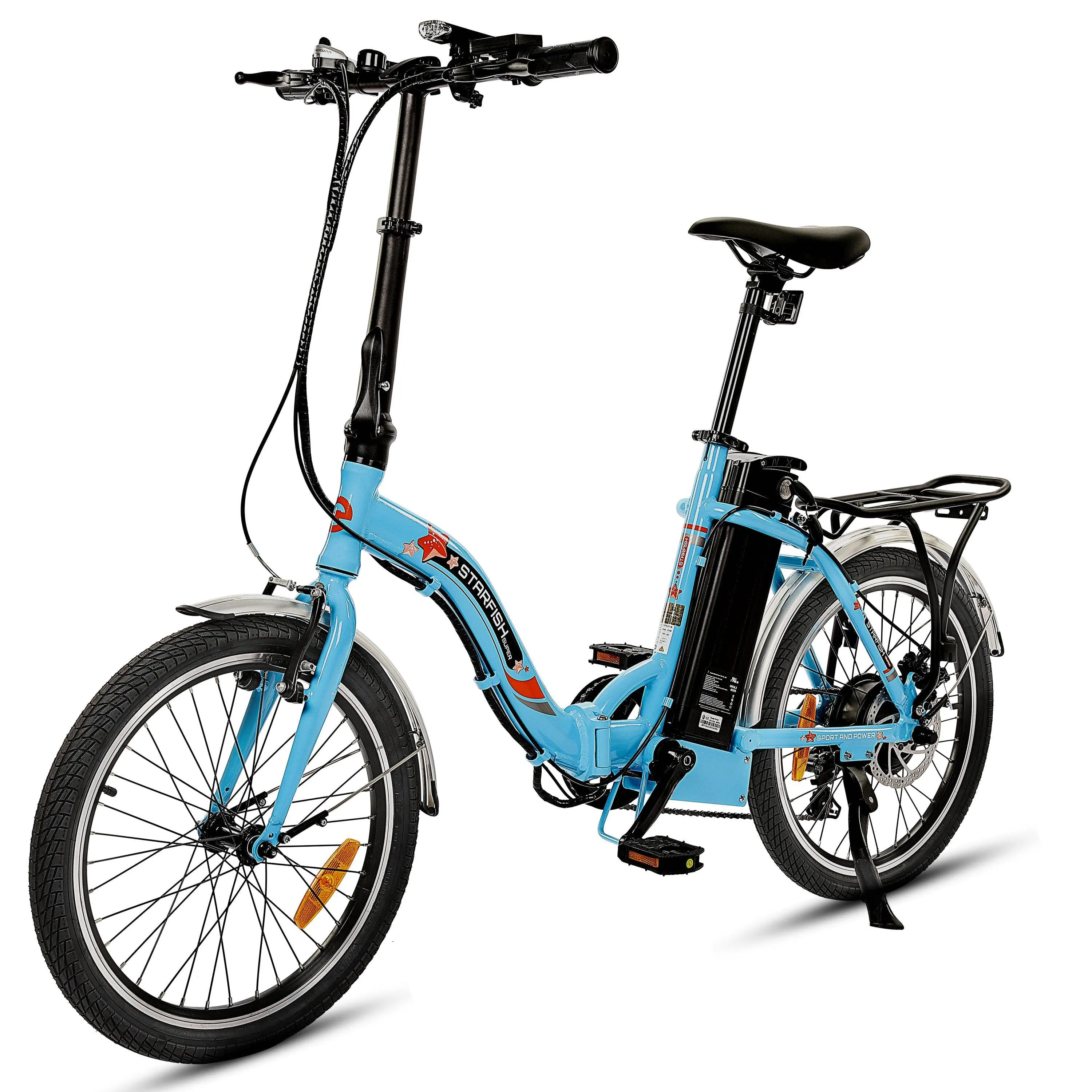 Ecotric Starfish 20" 36V 350W Folding Electric Bike