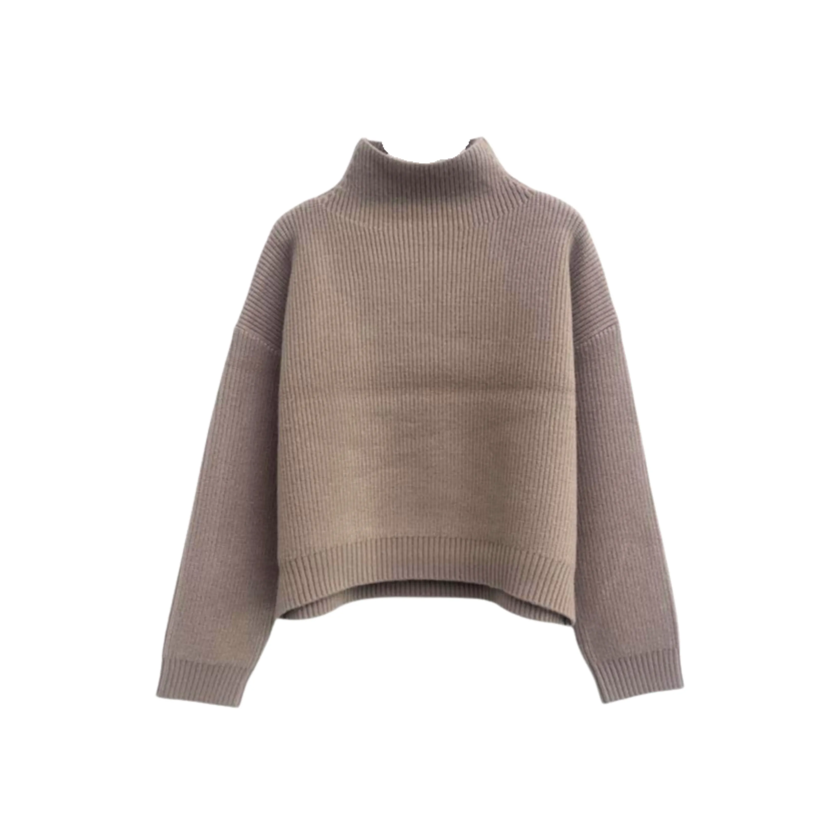 Evolet Mockneck Sweater - Caramel