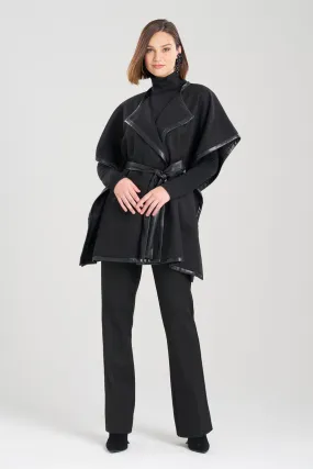 Felt Belted Poncho