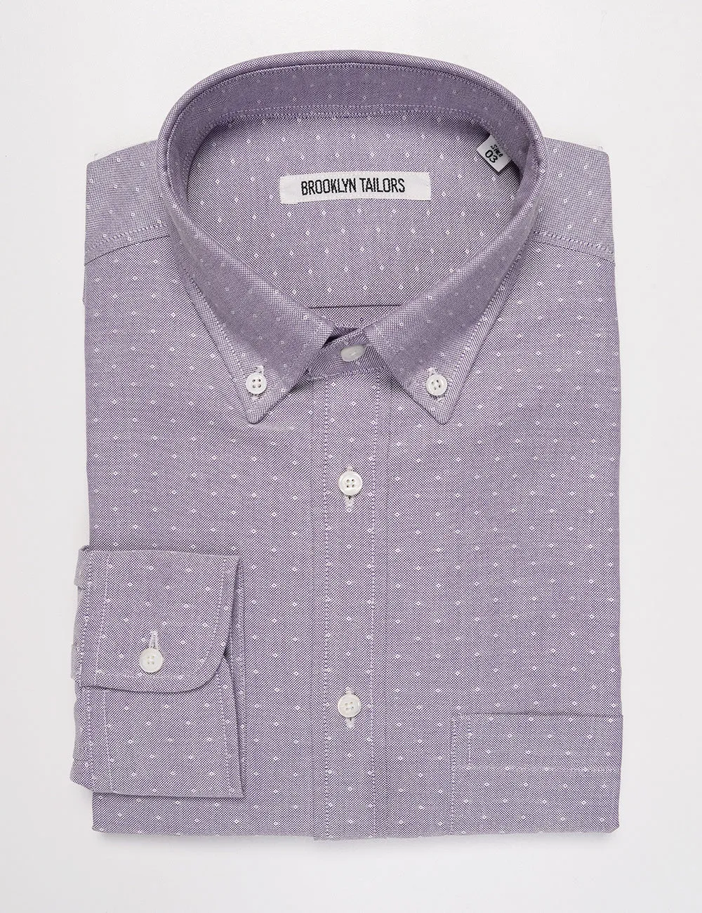 FINAL SALE: BKT10 Slim Casual Shirt in Eyelet Oxford - Lavender