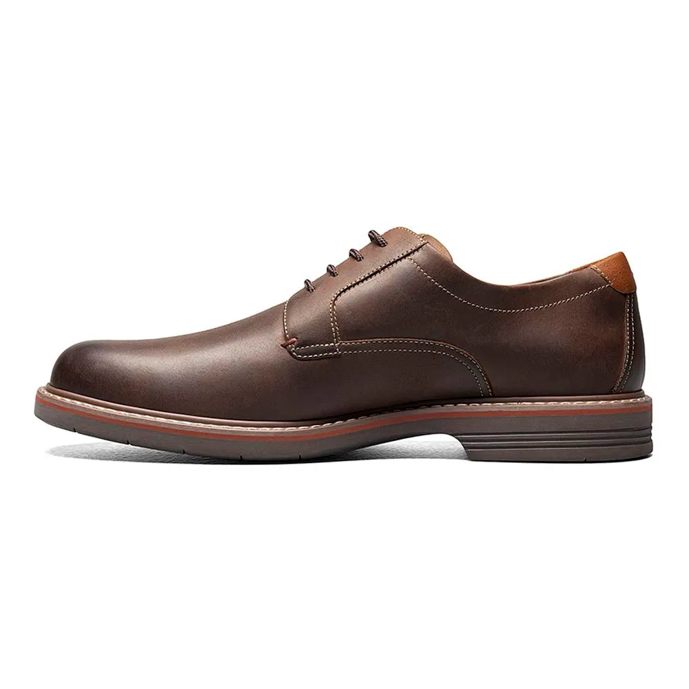 FLORSHEIM Men's Norwalk Plain Toe Crazy Brown Oxford Shoe