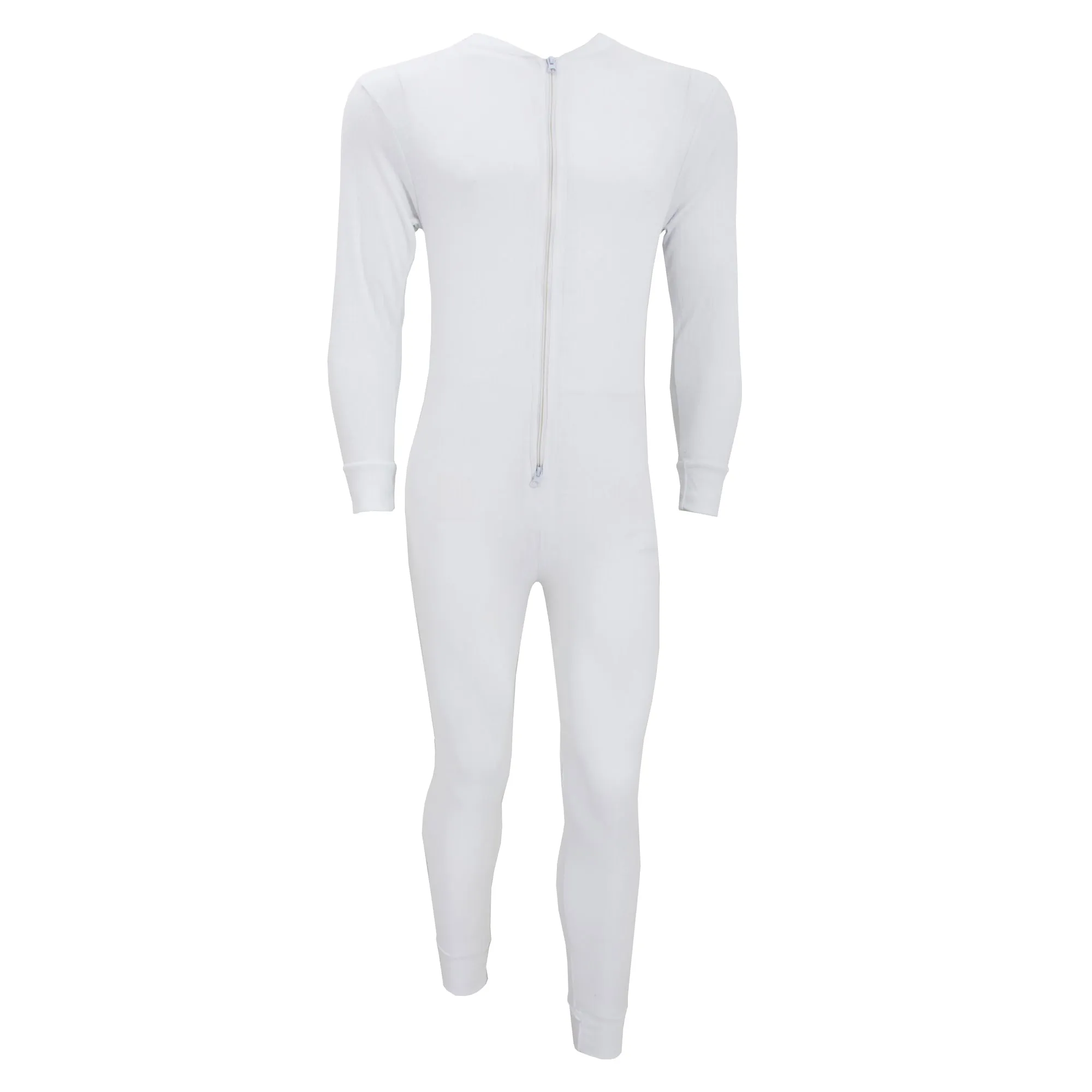 FLOSO Mens Thermal Underwear All In One Union Suit With Rear Flap (Standard Range)