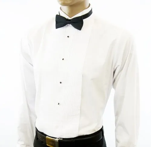 Formal White Wing Tip Tuxedo Dress Shirt