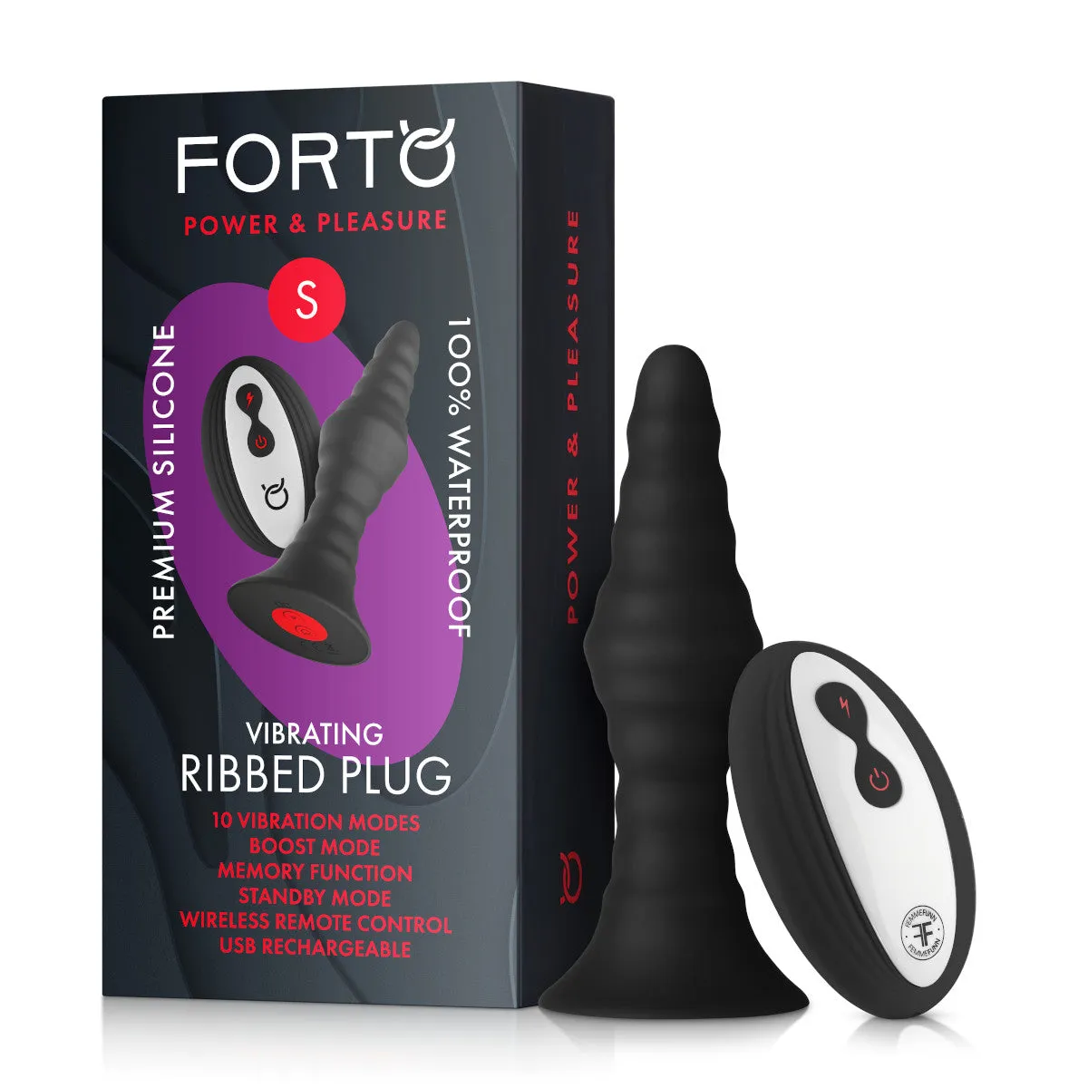 Forto Small Vibrating Remote Plug