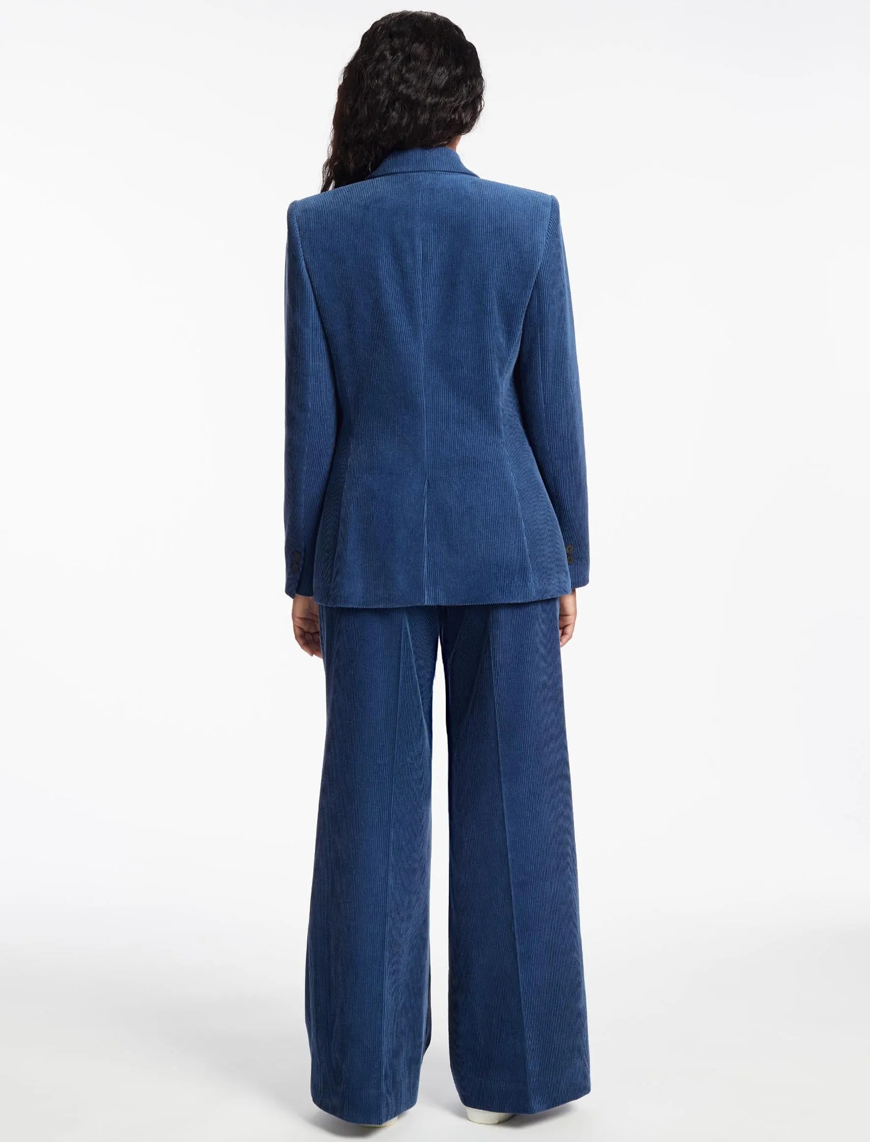 Gene Corduroy Blazer - Blue