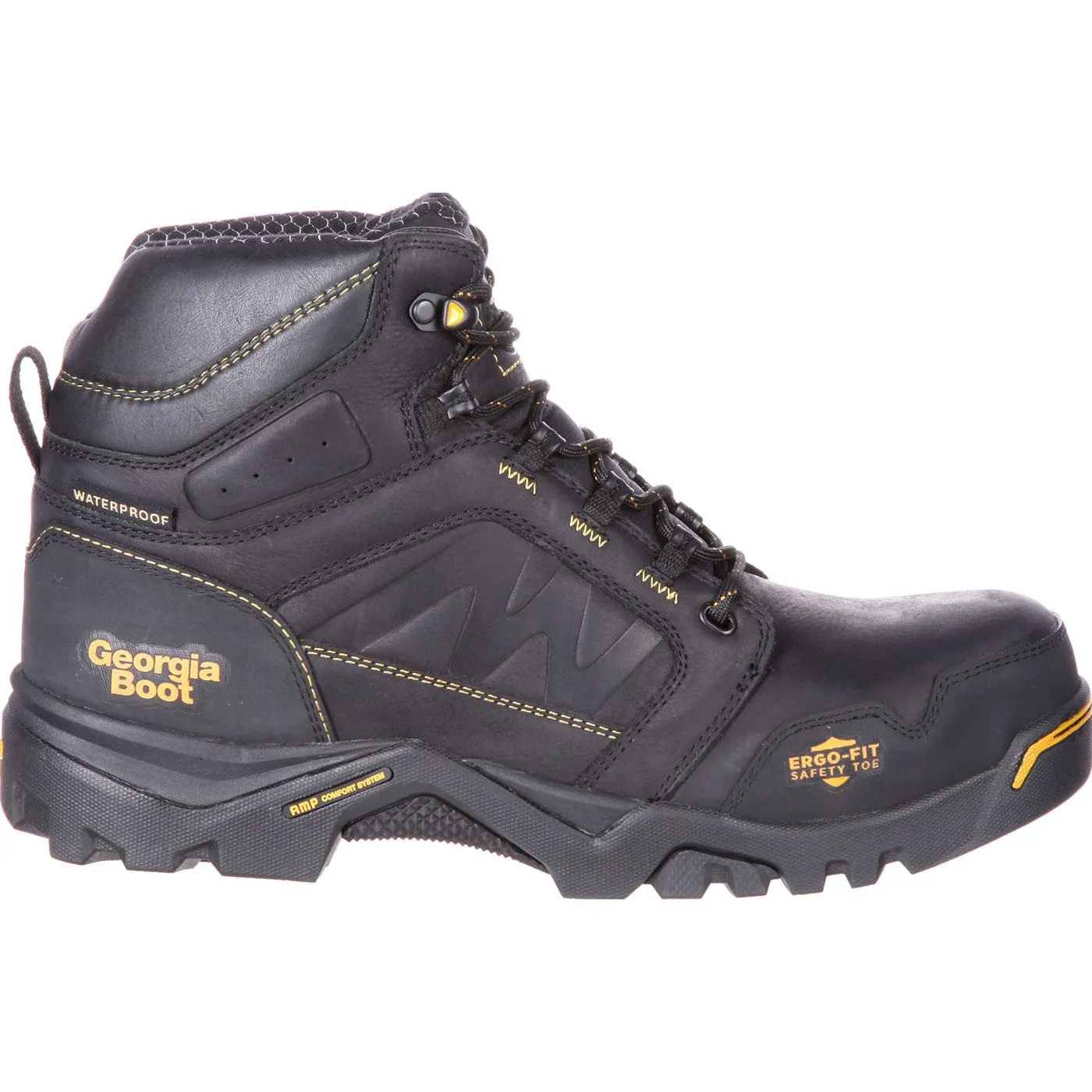 Georgia | Men's Amplitude Composite Toe Waterproof Work Boot | Black