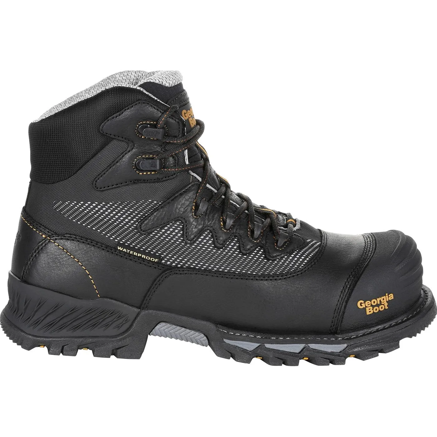 Georgia | Men's Boot Rumbler Composite Toe Waterproof Hiker | Black