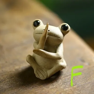 Gohobi Handmade Ceramic YiXing Clay Frog Ornament