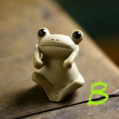 Gohobi Handmade Ceramic YiXing Clay Frog Ornament