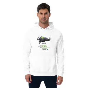 Graph Tech Flying Elephant Unisex eco raglan hoodie