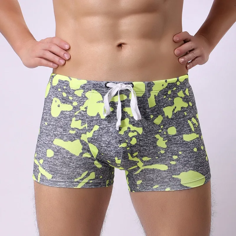 Gray Based Two-Tone Camouflage Boxer