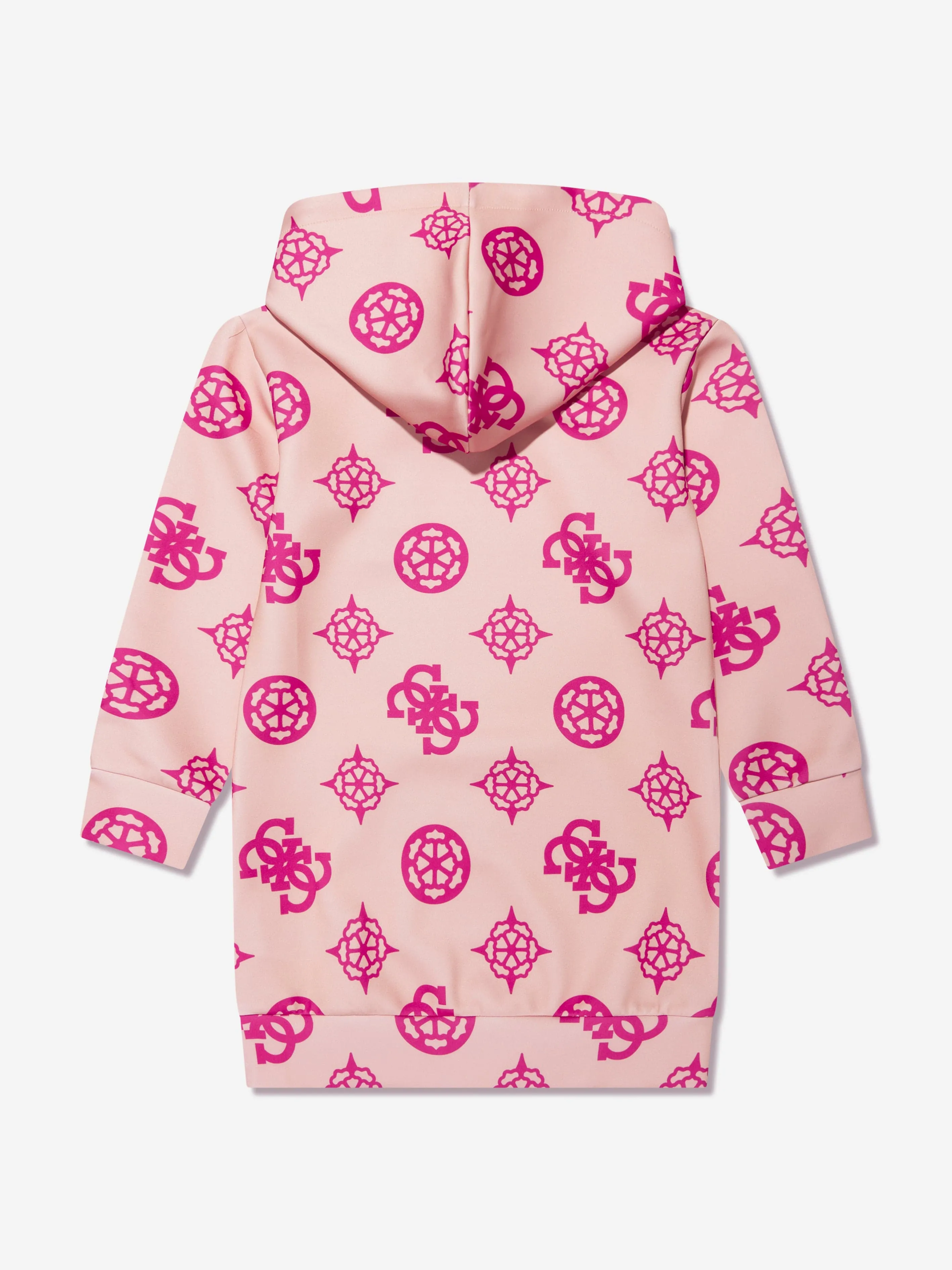 Guess Girls Hooded Sweater Dress in Pink