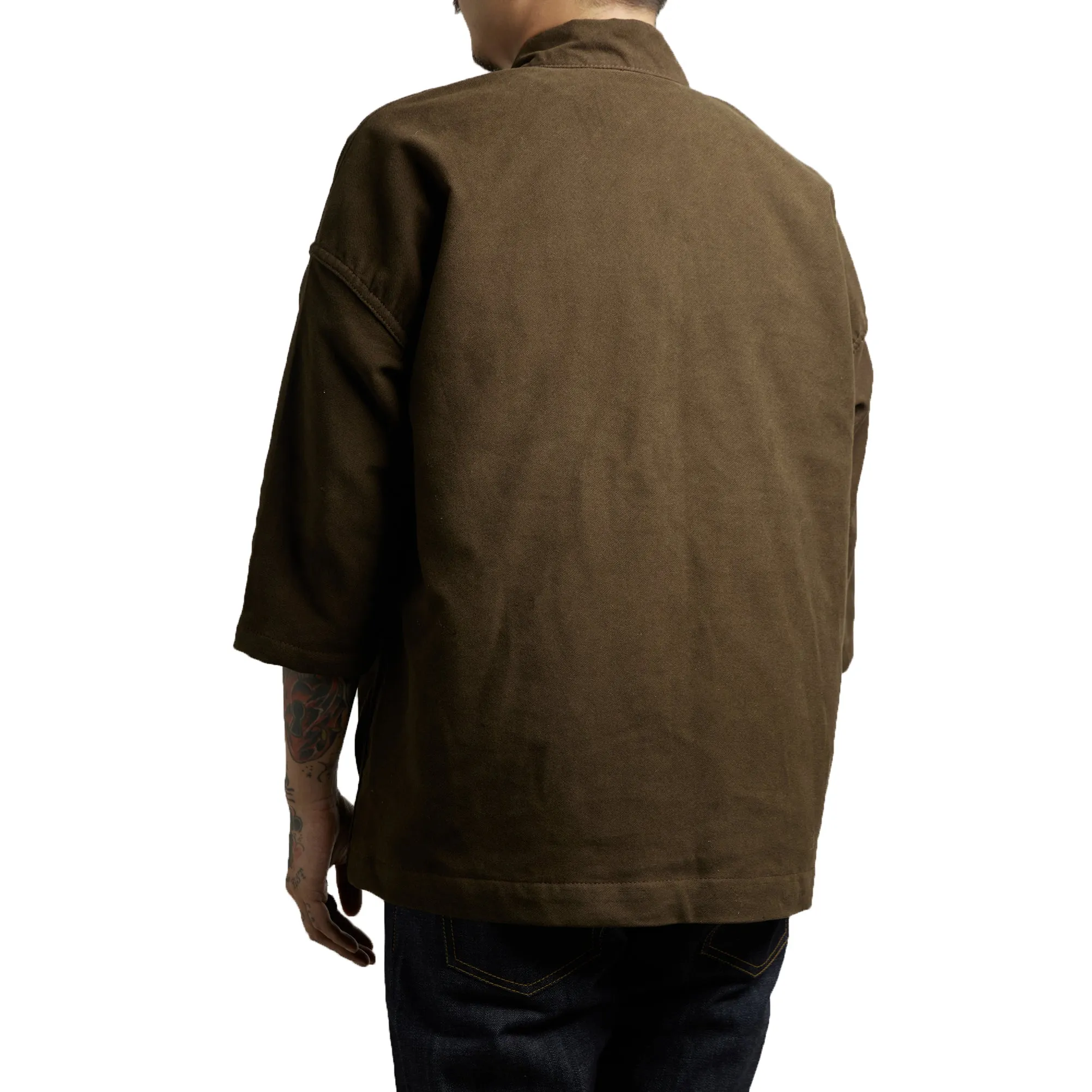 HAORI JACKET BROWN SUEDE