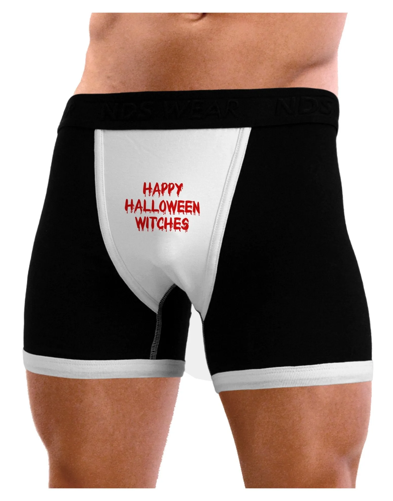 Happy Halloween Witches Blood Red Mens Boxer Brief Underwear