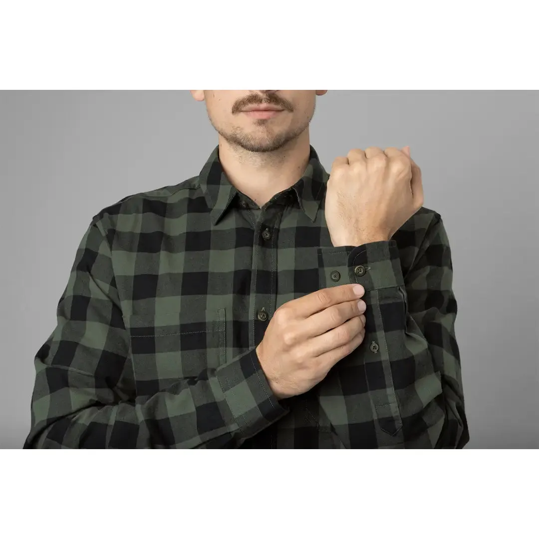 Harkila Scandinavian L/S Shirt - Green Check by Harkila