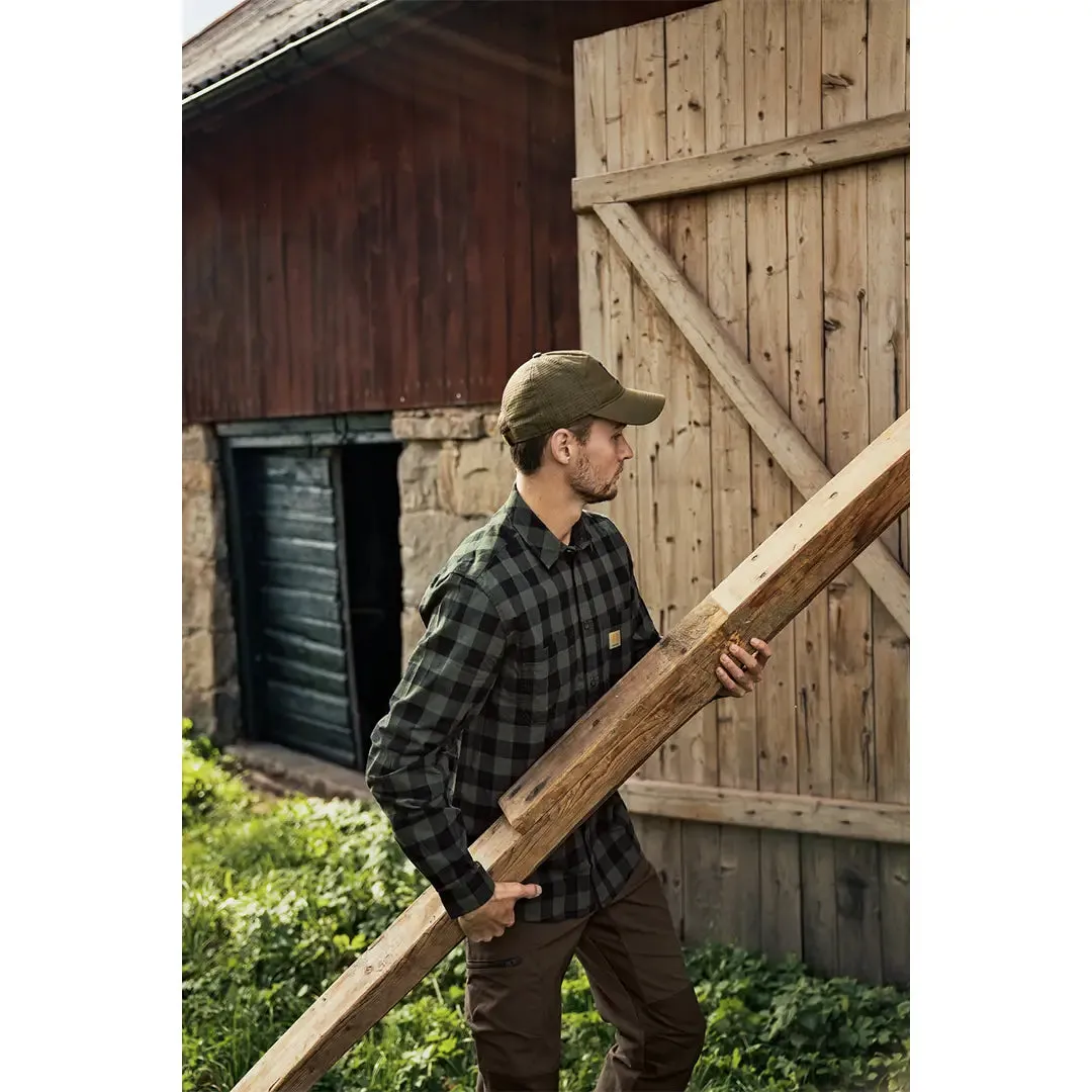 Harkila Scandinavian L/S Shirt - Green Check by Harkila