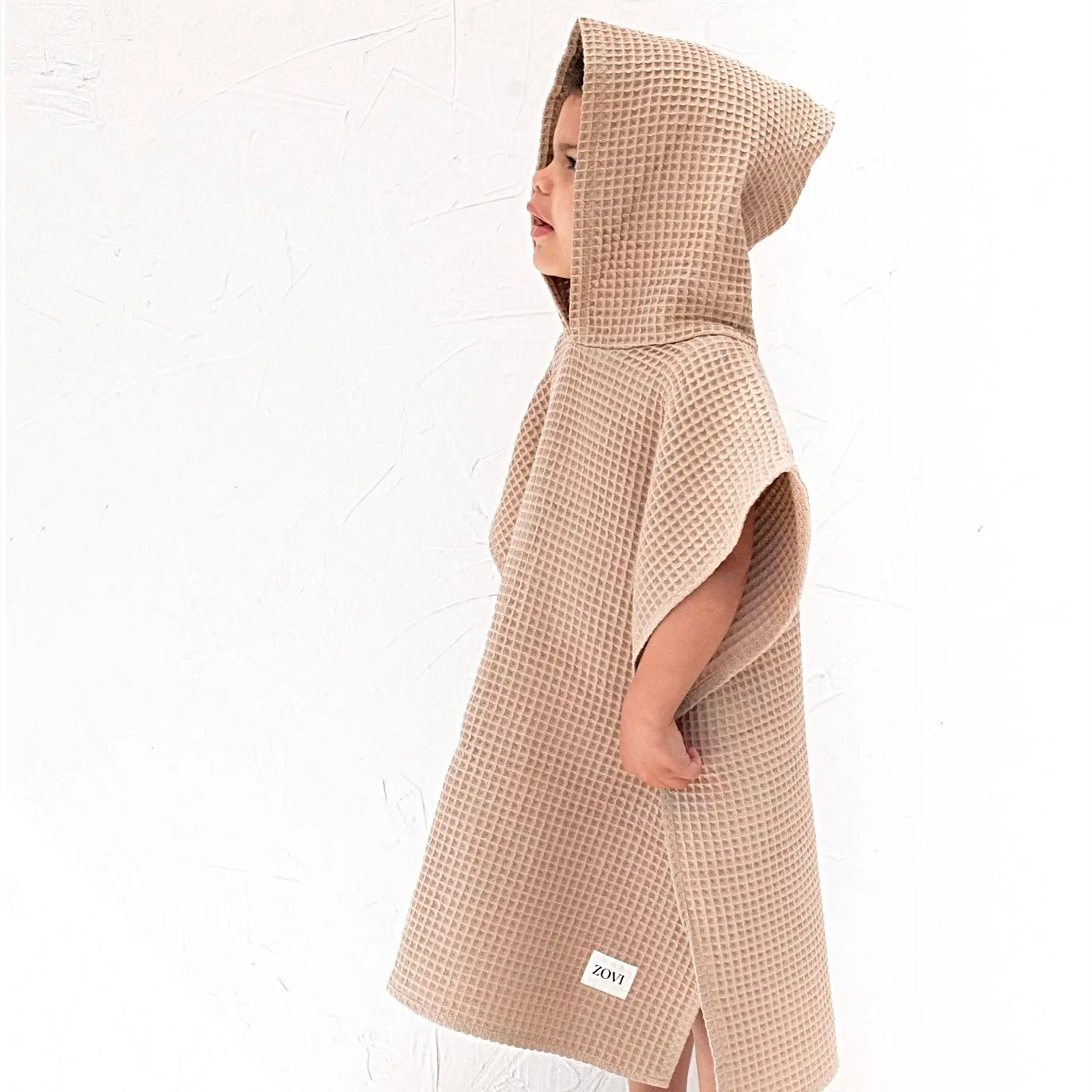 HOODED TOWEL PONCHO