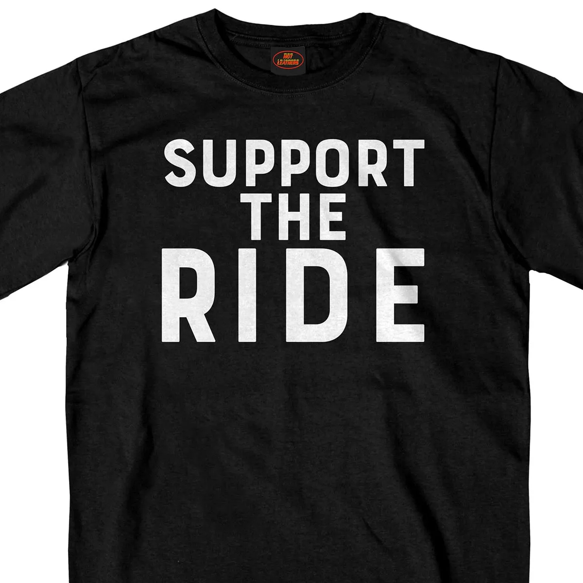 Hot Leathers Men's Black 'Support The Ride' T-Shirt