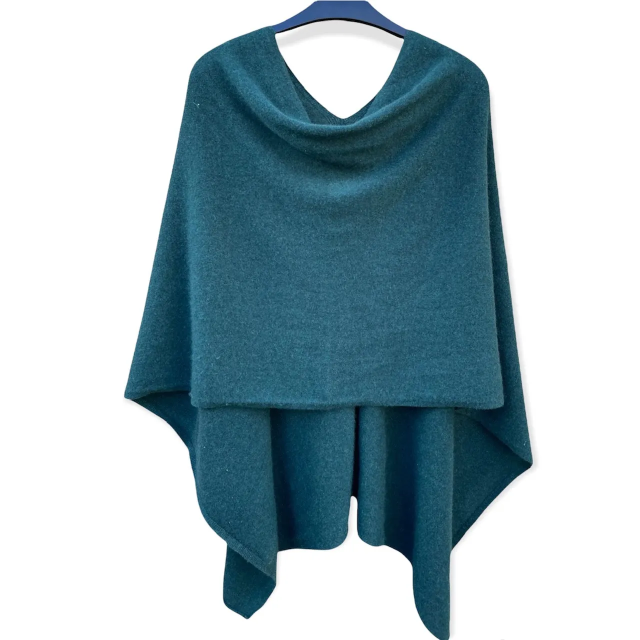 Hunter Green Cashmere Poncho