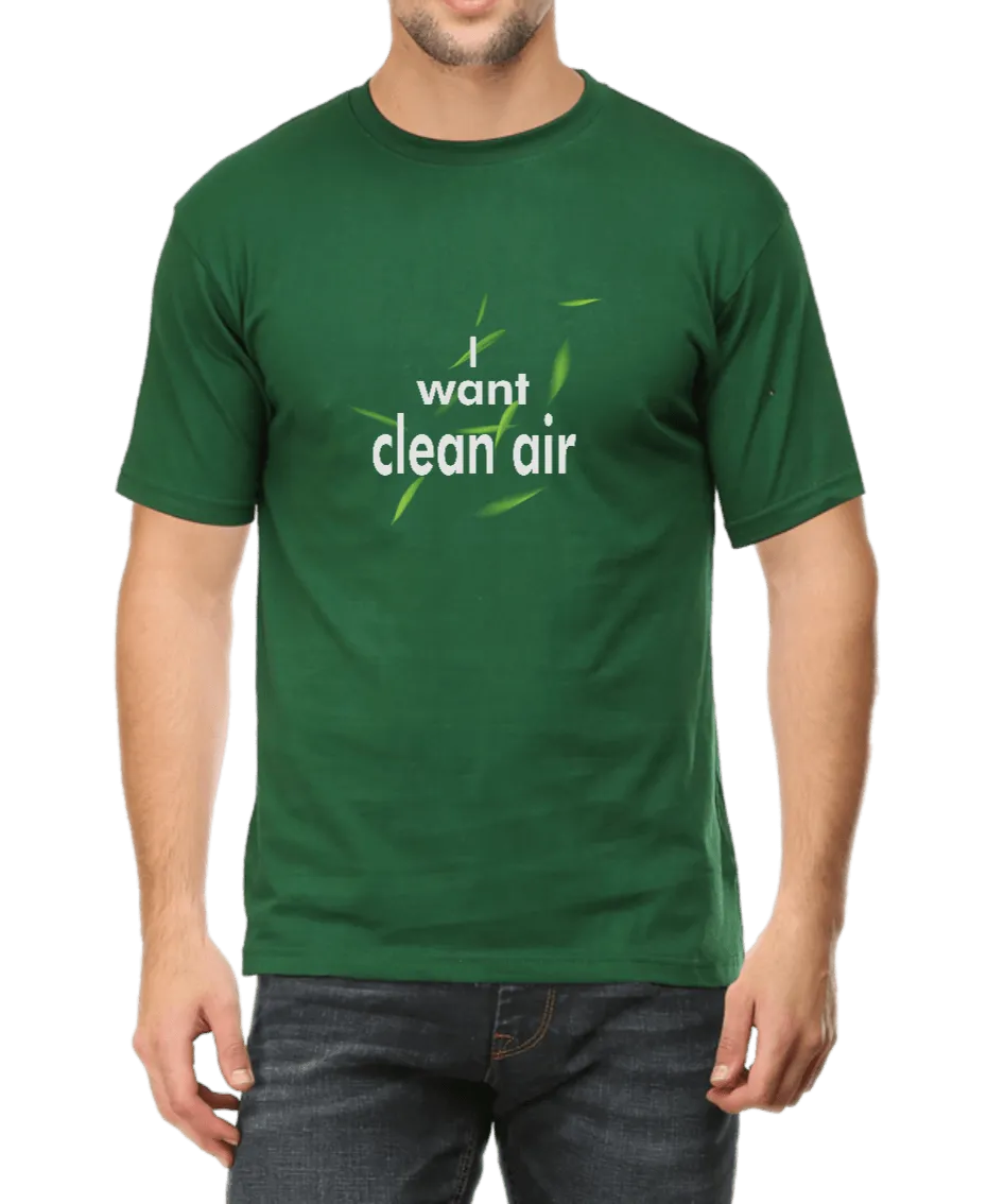 'I want Clean Air' T Shirt D62