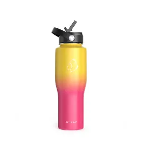 Insulated Water Bottle Fits in Car Cup Holder | 32oz  | Candy Crush