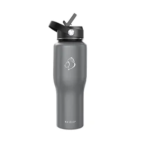 Insulated Water Bottle Fits in Car Cup Holder | 32oz  | Graphite