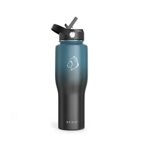 Insulated Water Bottle Fits in Car Cup Holder | 32oz  | Indigo Crush