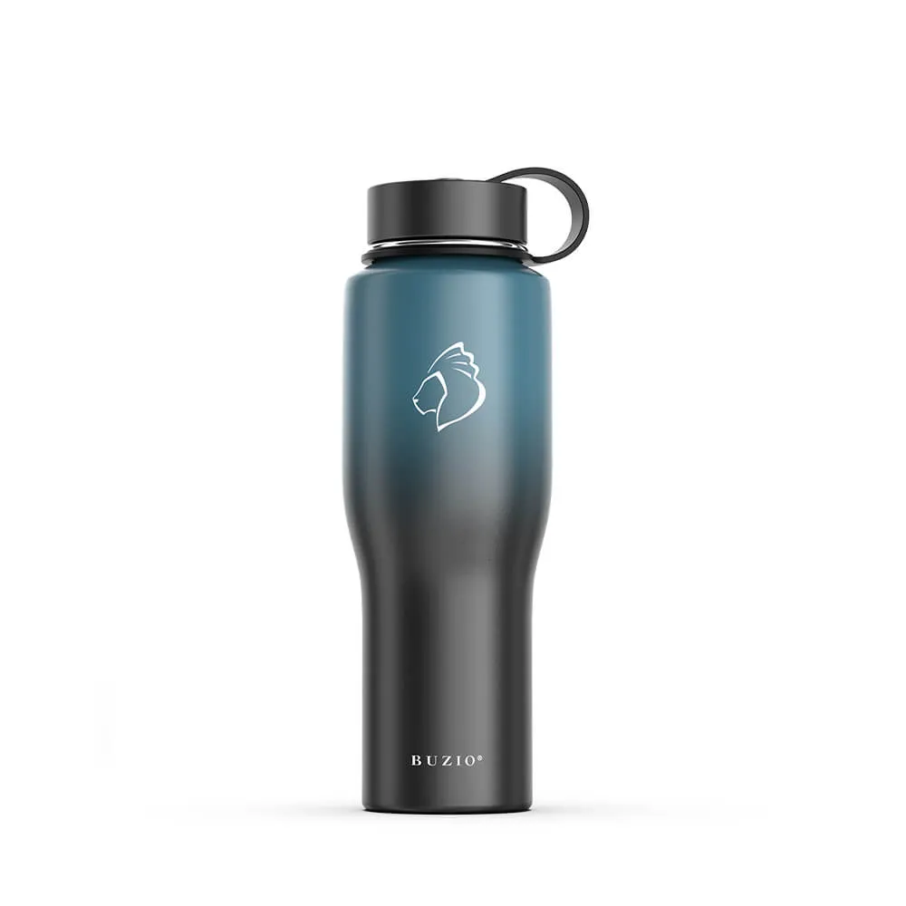 Insulated Water Bottle Fits in Car Cup Holder | 32oz  | Indigo Crush