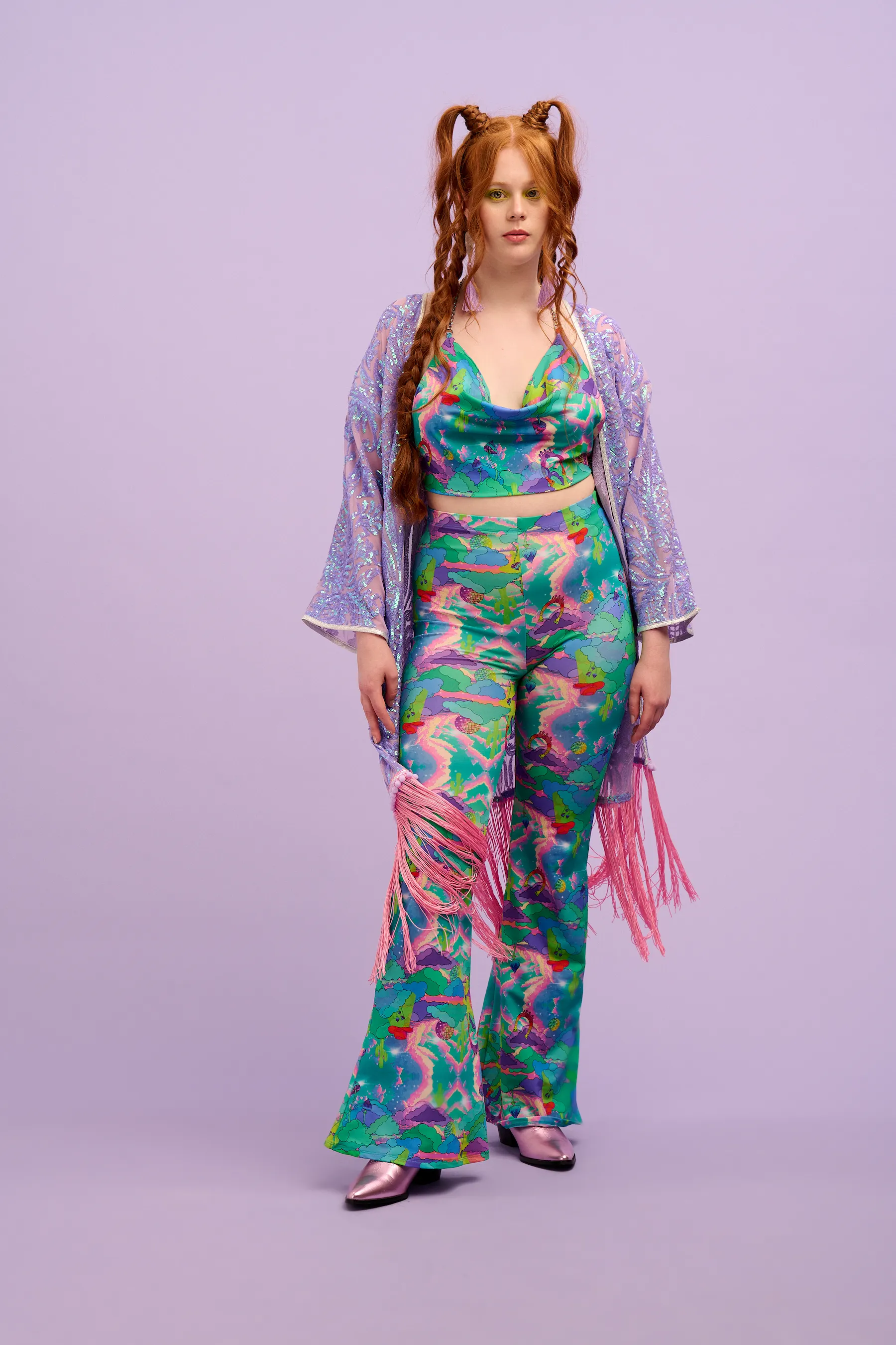 Intergalactic Rodeo Orchid Robe