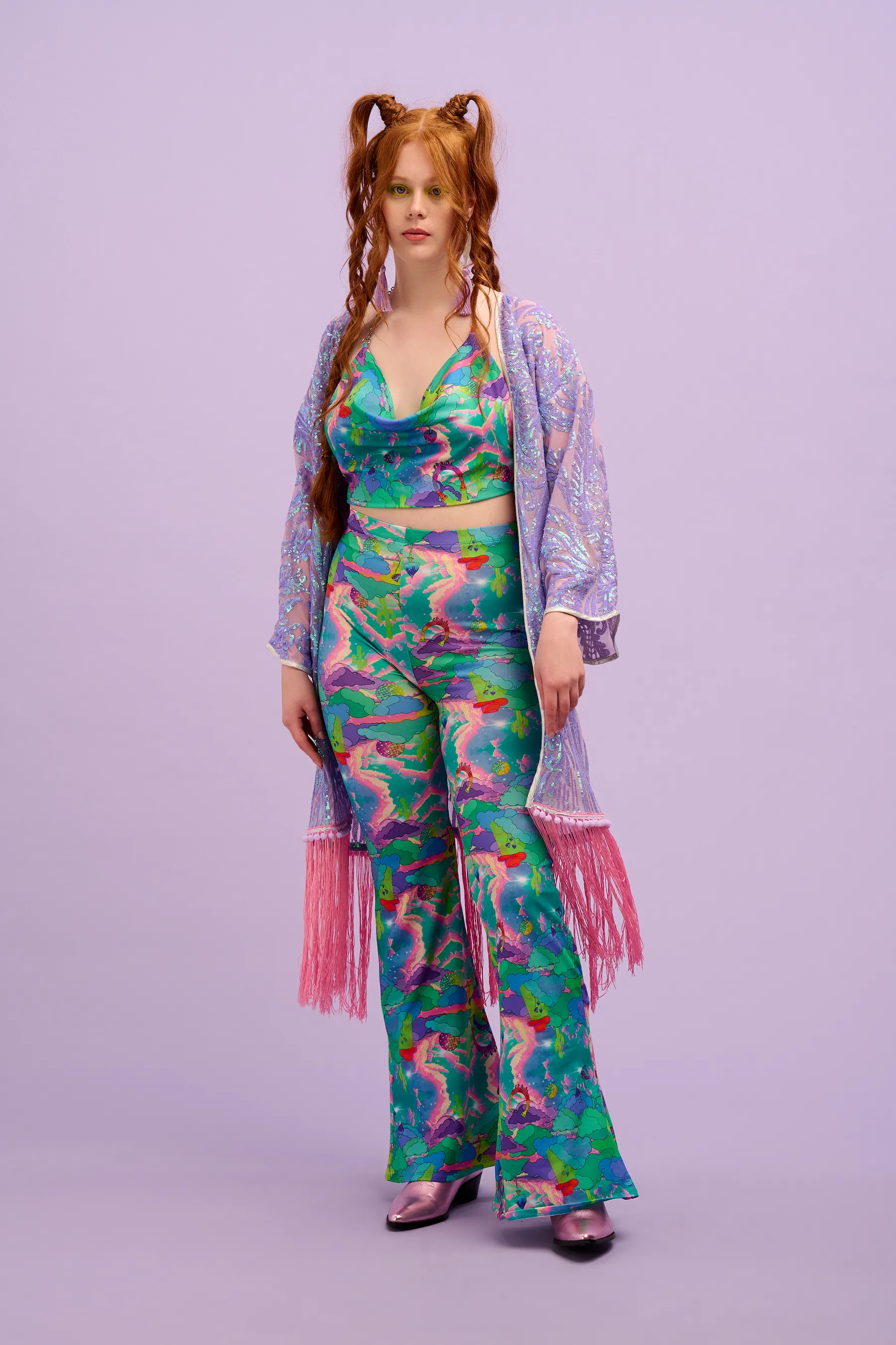 Intergalactic Rodeo Orchid Robe