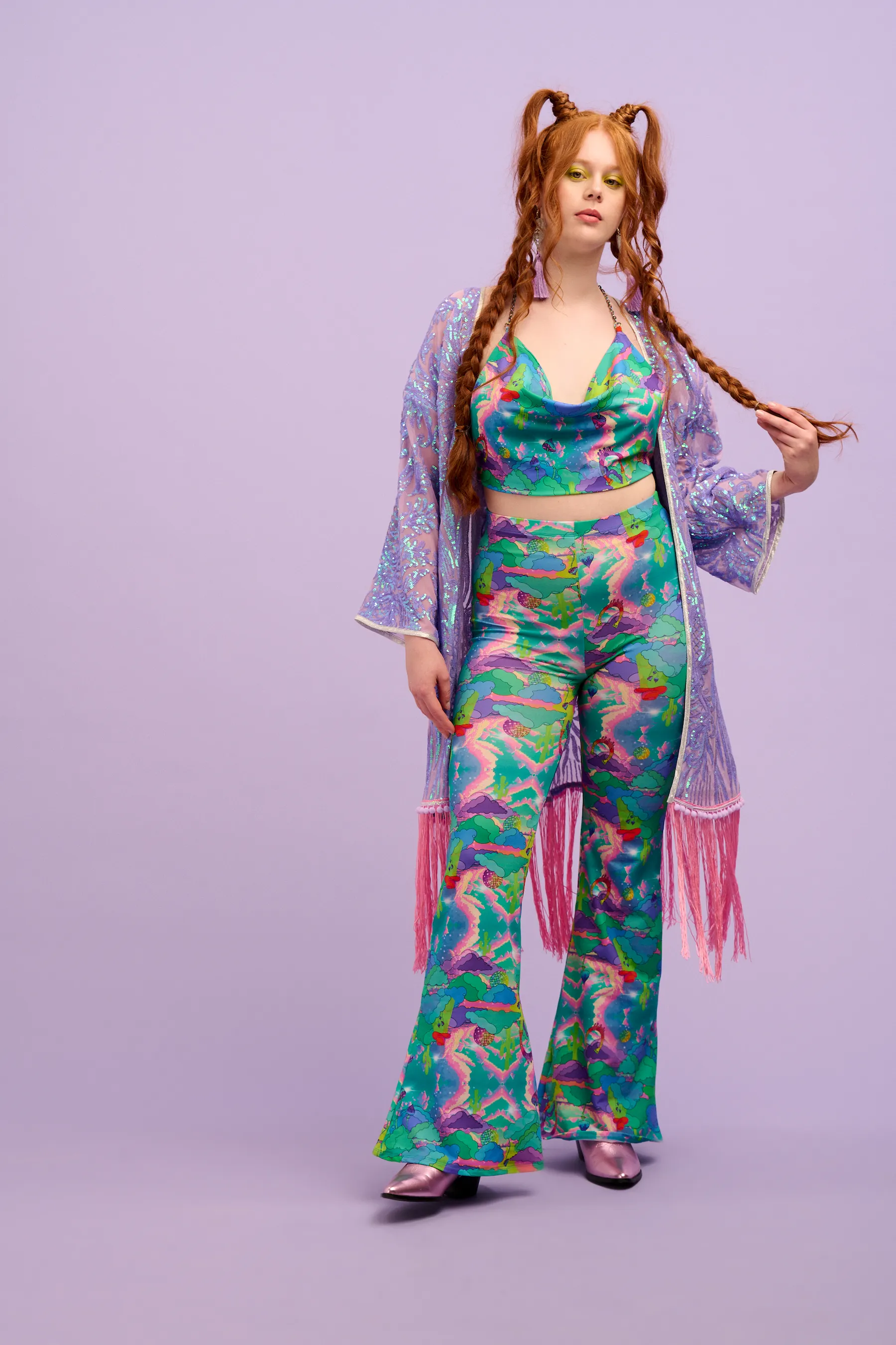 Intergalactic Rodeo Orchid Robe